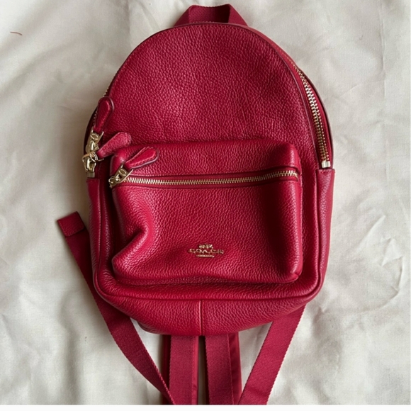 COACH RED PENNIE MINI BACKPACK - Picture 1 of 7